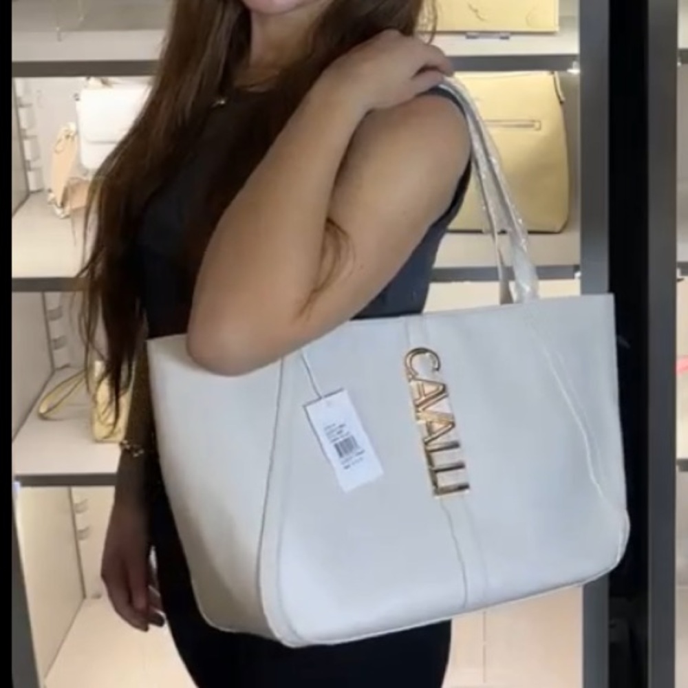 Cavalli Class by Roberto Cavalli Sandra Shopper White shoulder bag, tote bag